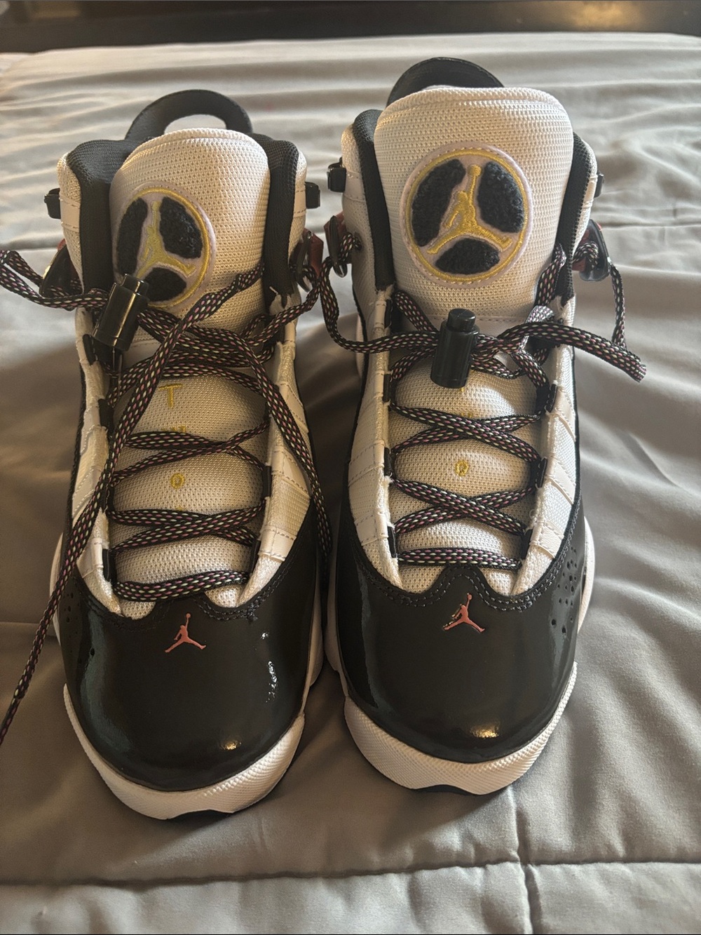 Nike Jordan Kids' Retro Basketball Shoes - White & Black
